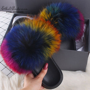 Ethel anderson hot sale fur slides