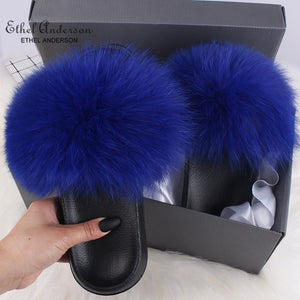 Ethel anderson store fur slippers