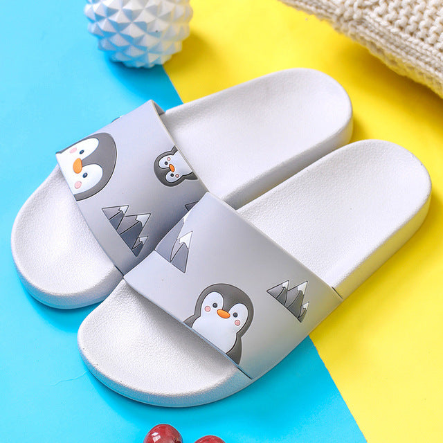 Cartoon Unicorn Cute Animal Fruit Women Home Slippers Summer Sandals Ladies Slides Indoor House Shoes Flip Flops Sandalias Mujer