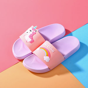 Cartoon Unicorn Cute Animal Fruit Women Home Slippers Summer Sandals Ladies Slides Indoor House Shoes Flip Flops Sandalias Mujer