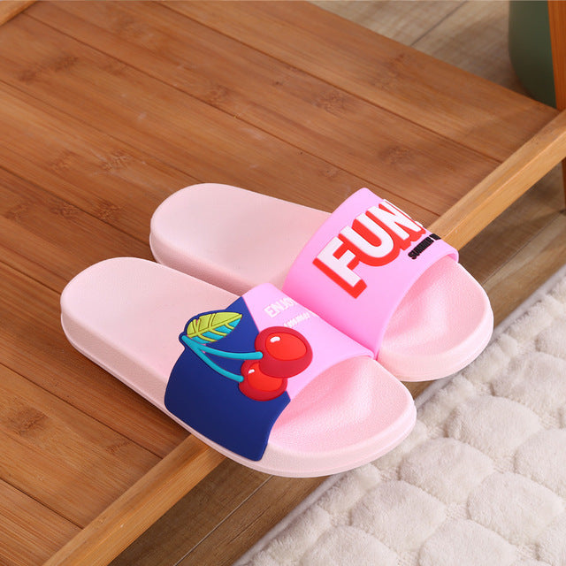 Cartoon Unicorn Cute Animal Fruit Women Home Slippers Summer Sandals Ladies Slides Indoor House Shoes Flip Flops Sandalias Mujer