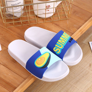 Cartoon Unicorn Cute Animal Fruit Women Home Slippers Summer Sandals Ladies Slides Indoor House Shoes Flip Flops Sandalias Mujer